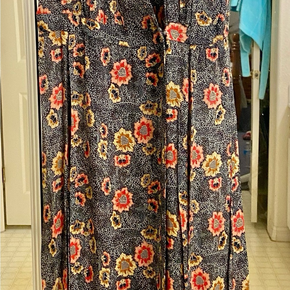 Isabel Marant Etoile Shania floral crepe de chine wrap maxi dress.  Size 38.